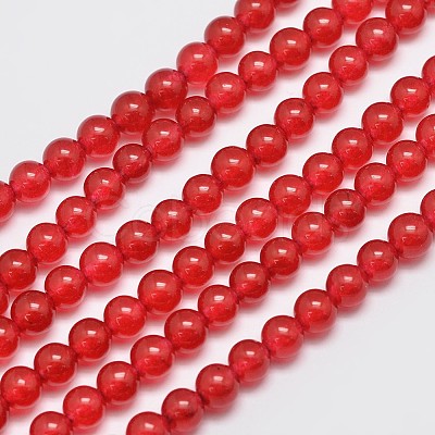 Natural & Dyed Malaysia Jade Bead Strands X-G-A146-6mm-A02-1