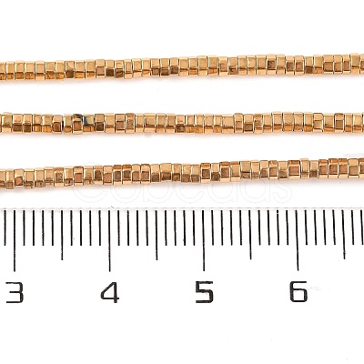 Electroplated Synthetic Non-magnetic Hematite Beads Strands G-H027-F01-01-1
