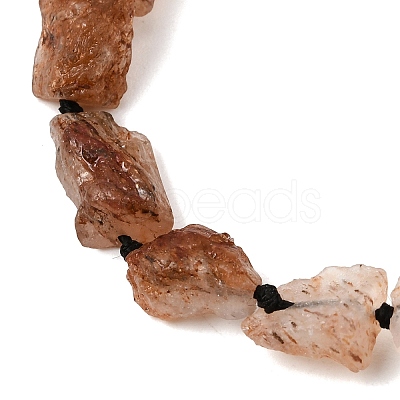 Raw Rough Natural Black Gold Rutilated Quartz Beads Strands GG-CBA4808-G01-01-1