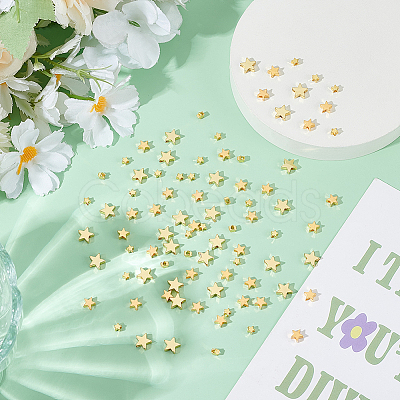 90Pcs 3 Styles Brass Beads KK-AR0004-45A-1