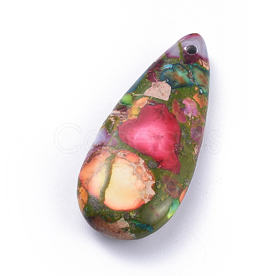 Natural Regalite/Imperial Jasper/Sea Sediment Jasper Pendants X-G-F590-07-1