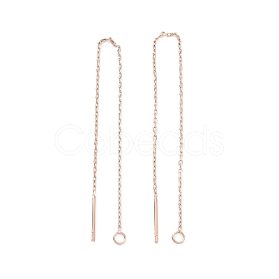 Ion Plating(IP) 304 Stainless Steel Stud Earring Finding LS-STAS-E161-06RG-1