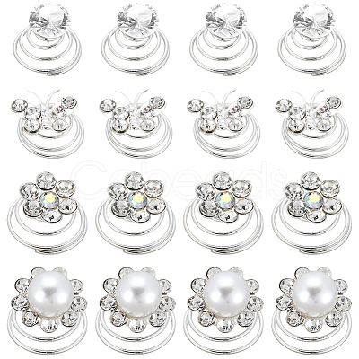 Spiral Hair Pin Coil Iron Hair Accessories OHAR-SP0001-12B-1
