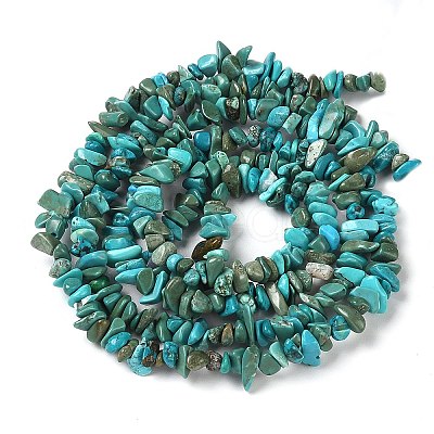 Natural Turquoise Chip Beads Strands G-D093-A01-1