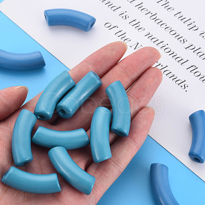 Opaque Acrylic Beads MACR-S372-001B-18-4530-1