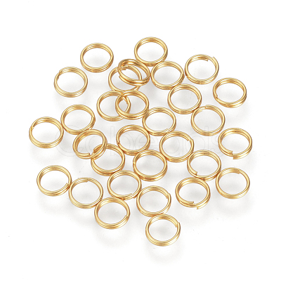 304 Stainless Steel Split Rings X-STAS-Q186-01-6mm-G-1