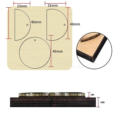 Wood Cutting Dies DIY-WH0169-64-1