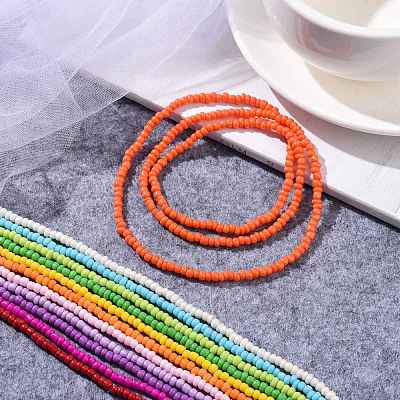 12Pcs 12 Colors Jewelry Waist Beads NJEW-C00023-1