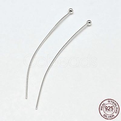 925 Sterling Silver Ball Head Pins X-STER-F018-03K-1