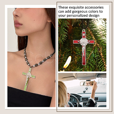 3Pcs 3 Style Zinc Alloy Enamel Big Pendants FIND-NB0004-93-1