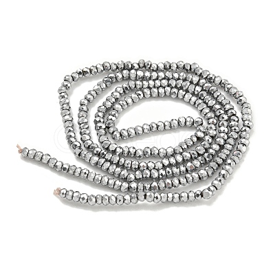 Electroplated Synthetic Non-Magnetic Hematite Beads Strands G-C136-K01-02-1