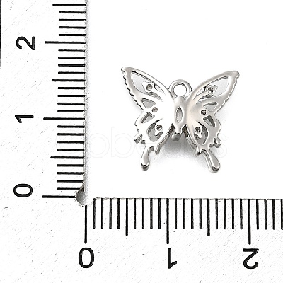 Brass Micro Pave Cubic Zirconia Charms KK-Q048-04P-1