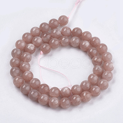 Natural Sunstone Beads Strands LS-G-J157-8mm-07-1