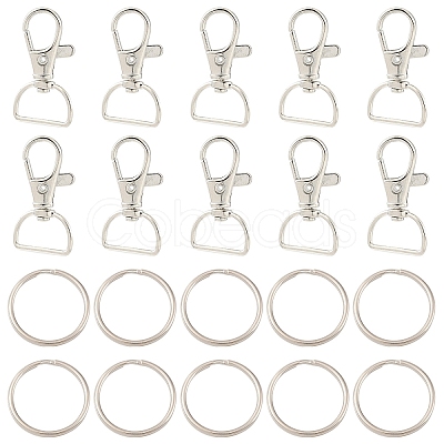 20Pcs Alloy Swivel Clasps FIND-YW0007-78-1