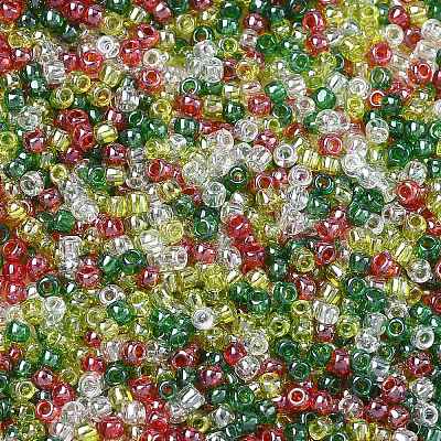 4 Colors 11/0 Christmas TOHO Round Seed Beads SEED-X0058-26-1