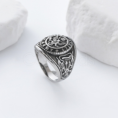 304 Stainless Steel US Military Army Finger Rings for Men LS-YQ5798-5-1