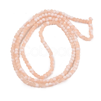 Frosted Crackle Glass Beads X1-GLAA-U001-4mm-M05-1