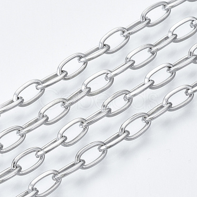 Tarnish Resistant 304 Stainless Steel Cable Chains CHS-S001-10A-P-1