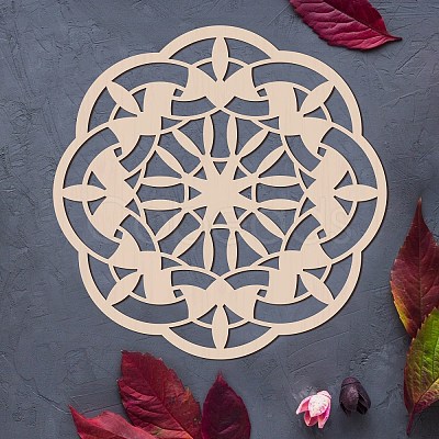 Laser Cut Wooden Wall Sculpture WOOD-WH0105-035-1