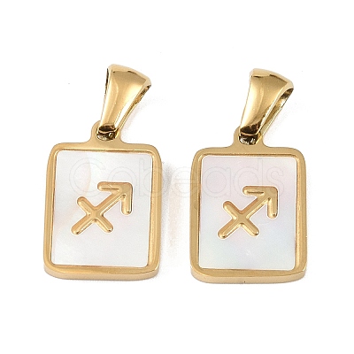 Constellations Natural White Shell Pendants STAS-M338-01E-G-1