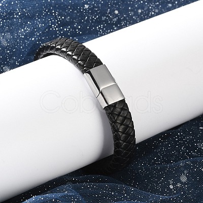 Braided Leather Cord Bracelets BJEW-I200-08-1
