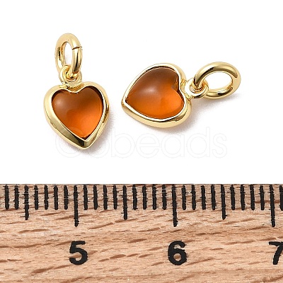 Brass Pave Cubic Zirconia Pendants KK-Z137-21G-1