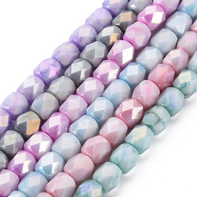 Opaque Glass Beads Strands EGLA-Q125-011-1