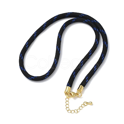 Ployester Core-Wrapped Round Cord Necklace Making KK-CBACFA2-03G-19-1