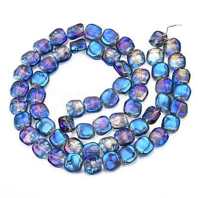Electroplate Glass Beads Strands EGLA-N008-005-1