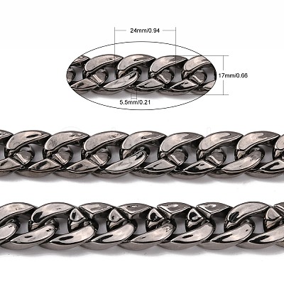 CCB Plastic Twisted Chains Curb Chain CHAC-A001-K16-1
