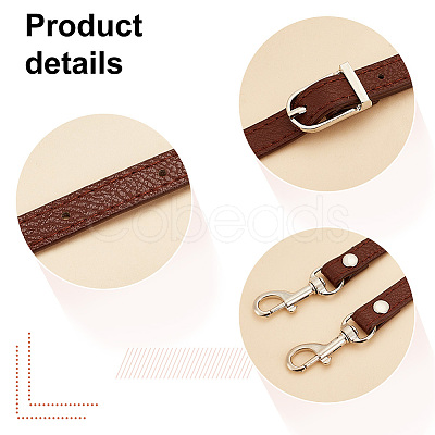 5Pcs 5 Colors Adjustable PU Leather Bag Shoulder Straps DIY-PH0013-79P-1