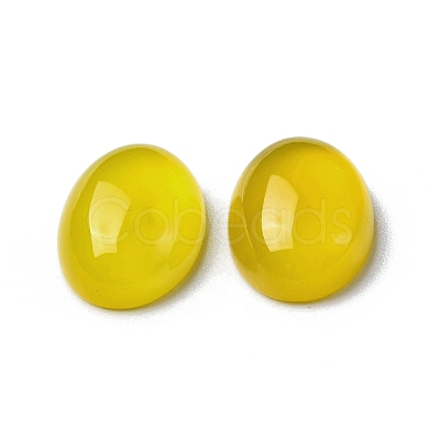 Natural Yellow Agate Cabochons X-G-A029-01-05-1