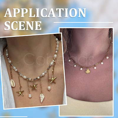 DIY Ocean Necklaces/Bracelets Making Kits DIY-SP0006-30-1