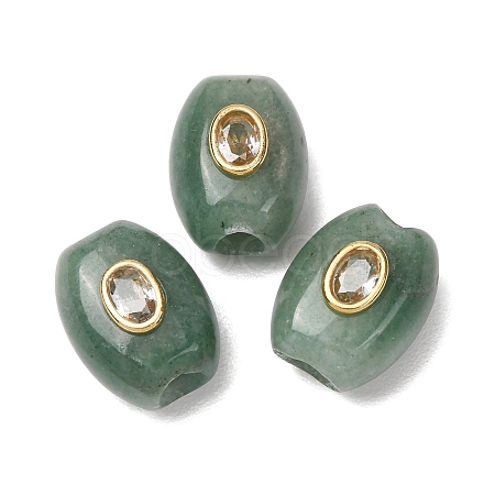 Natural Green Aventurine European Beads GG-CBA9389-01H-1