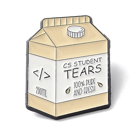 Tears Milk Box Enamel Pins JEWB-M044-04A-EB-1