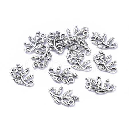 Tibetan Style Alloy Links Connectors PALLOY-A15392-AS-1