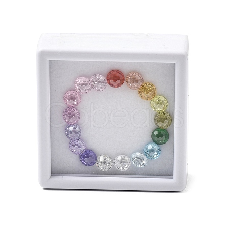 17Pcs Cubic Zirconia Cabochons CU-F002-05A-1