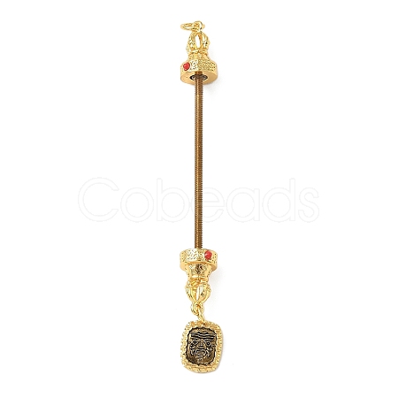 Brass Screw Peg Bails KK-NH0008-03AG-1
