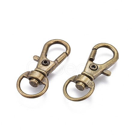Alloy Swivel Lobster Claw Clasps IFIN-E548Y-AB-1