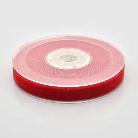 Polyester Velvet Ribbon for Gift Packing and Festival Decoration SRIB-M001-13mm-235-1