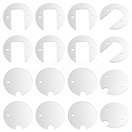 8 Sets Transparent Acrylic Blank Tumbler Topper TACR-BC0001-15-1