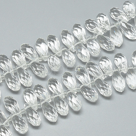 Glass Beads Strands EGLA-S142-10x21mm-10-1