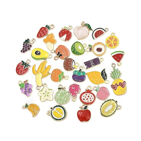 Alloy Enamel Pendants FIND-G100-03G-1