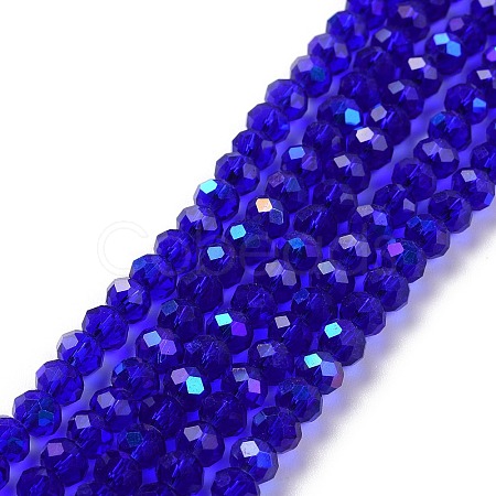 Electroplate Glass Beads Strands EGLA-A034-T8mm-L16-1