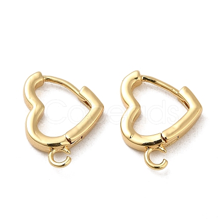 Brass Hoop Earrings Finding KK-M262-1B-G-1