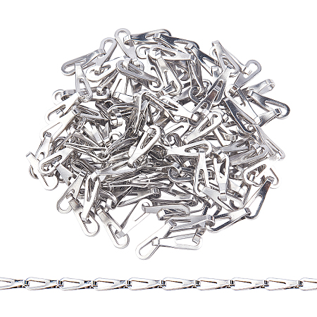 304 Stainless Steel Bar Link Chains CHS-UN0001-12P-1