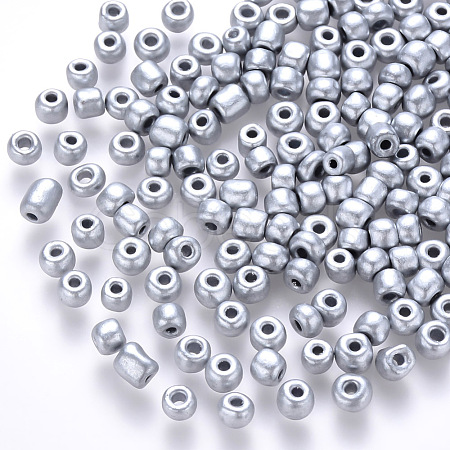 12/0 Baking Paint Glass Round Seed Beads SEED-S036-01A-14-1