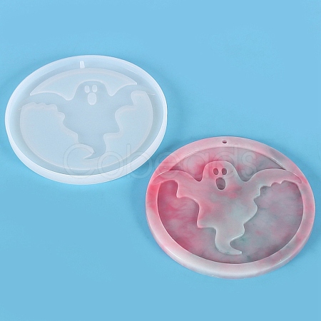 DIY Ghost Pendant Silicone Statue Molds LS-DIY-E049-02-1