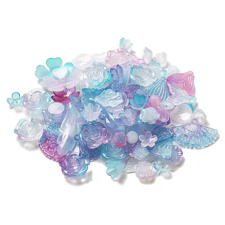 Imitation Jelly Acrylic Beads X-OACR-H039-02B-1