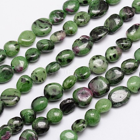 Natural Ruby in Zoisite Bead Strands G-L459-31-1